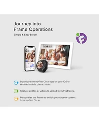 Smart WiFi Digital Photo Frame myFirst Frame Live 10 Inch Lcd Touch Screen, Auto-Rotate, 32GB Memory with Cloud Storage