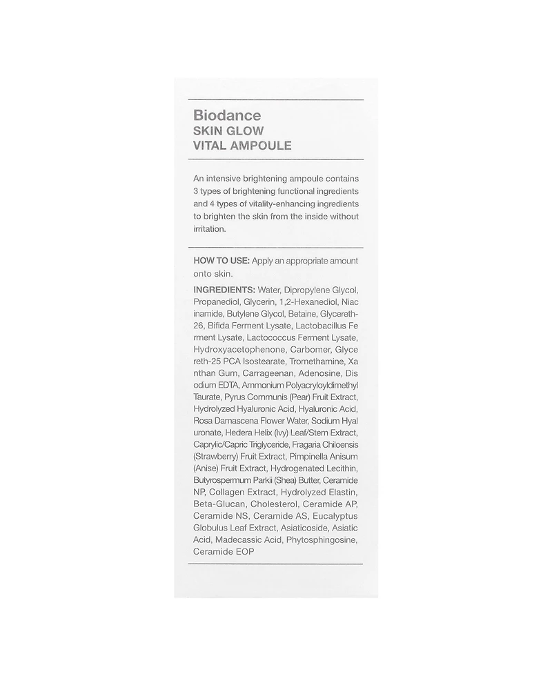 Biodance Skin Glow Vital Ampoule