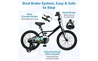 18 Inch Kids Bike Adjustable for Ages 4-8 with Low-Step Frame