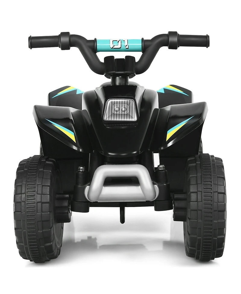 6V Kids Electric Atv 4-Wheel Ride-On Toy - Black