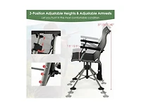 360 Degree Silent Swivel Hunting Chair