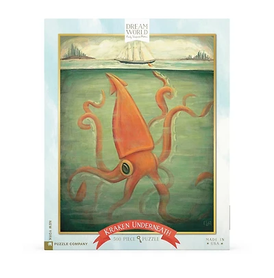 New York Puzzle Company Kraken Underneath 500 Piece Puzzle