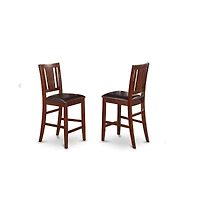 East West Furniture 5 Pc counter height Table and chair set-pub Table and 4 bar stools with backs