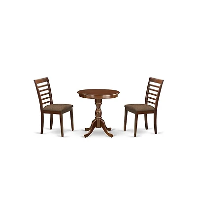 East West Furniture 3-Pc Modern Kitchen Dining Set