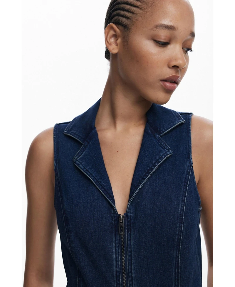Desigual Women's Flared denim jumpsuit