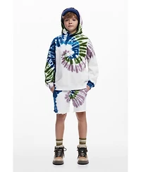 Desigual Boys's Tie-Dye Logo Sweatshirt