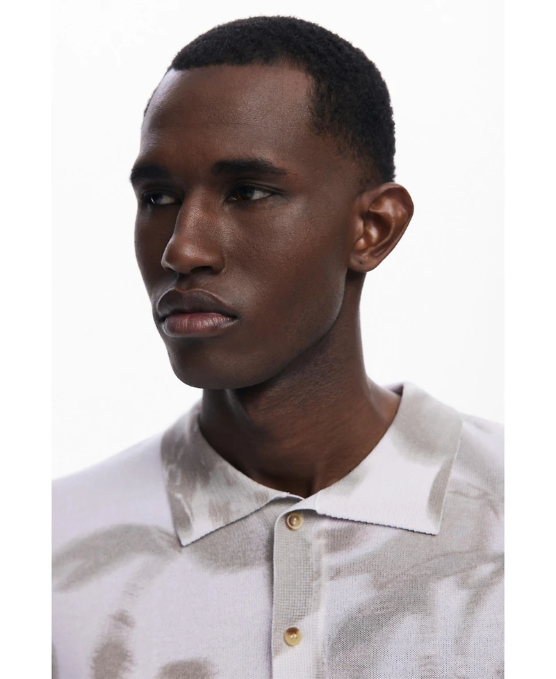 Desigual Men's Abstract short-sleeve polo
