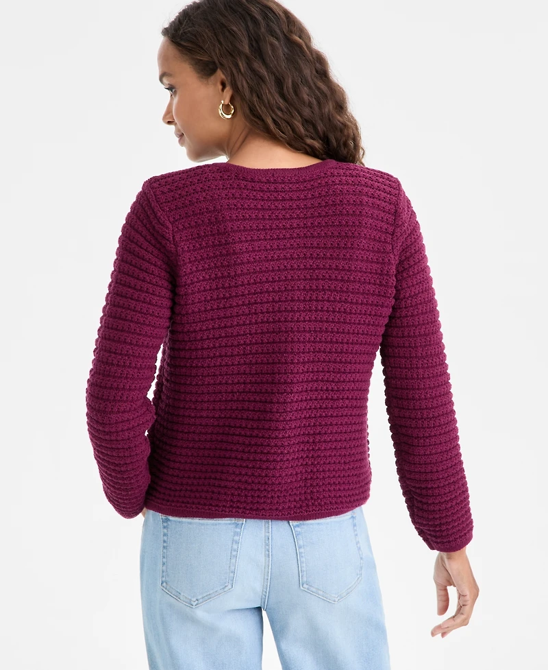 I.n.c. International Concepts Petite Yarn-Blend Button-Down Cardigan Sweater, Created for Macy's