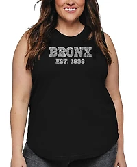 La Pop Art Plus Popular Neighborhoods Bronx Word Tank Top