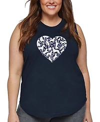 La Pop Heart Plus Dog Word Art Tank Top