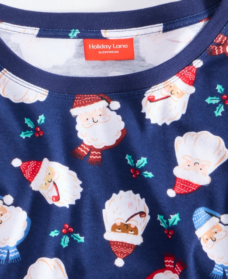 Holiday Lane Plus Santas Cotton Pajama Set, Macy's Exclusive