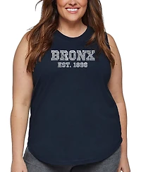 La Pop Art Plus Popular Neighborhoods Bronx Word Tank Top