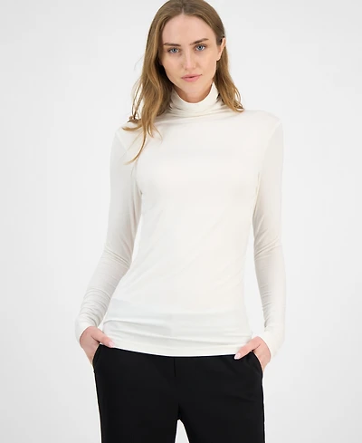 Anne Klein Women's Long-Sleeve Seamless Turtleneck
