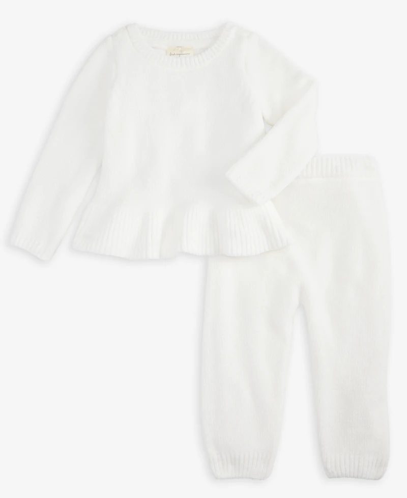 First Impressions Baby Girls Chenille Top & Pants, 2 Piece Set, Macy's Exclusive