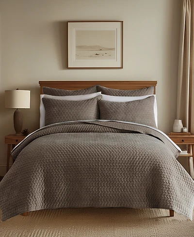 Levtex Velvet Stitch Reversible 3-Pc. Quilt Set, King/California King