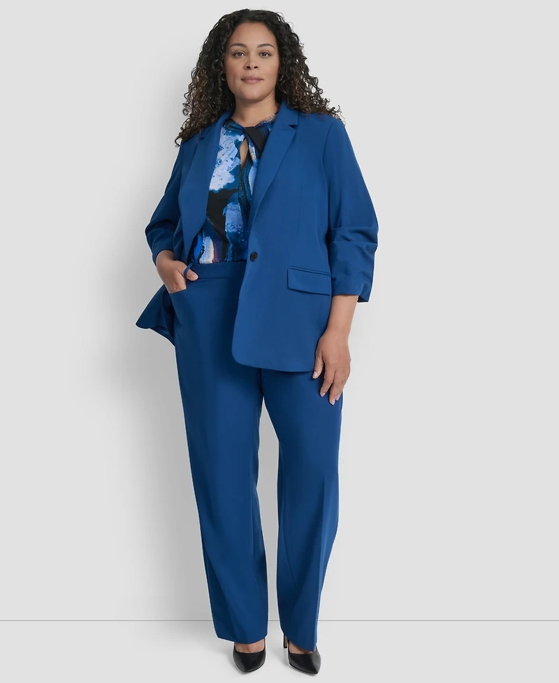 Dkny Plus Notch Collar Jacket