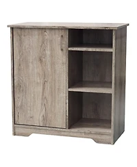Kings Brand Furniture Verret Accent Storage Cabinet, Oak