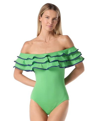 Kate Spade Women's Ruffle One-Piece Swimsuit
