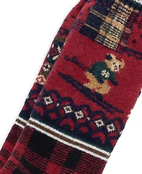 Polo Ralph Lauren Men's Holiday Patchwork Ribbed Cuff Socks
