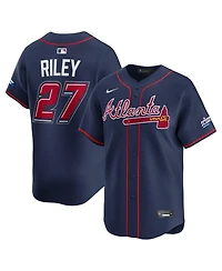 Nike Men's Austin Riley Navy Atlanta Braves 2025 Mlb Speedway Classic Alternate Limited Player Jersey