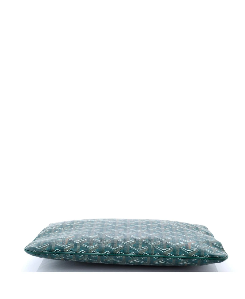 Pre-Owned Goyard Mm Senat Zip Pouch Coated Canvas