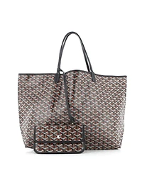 Pre-Owned Goyard Gm Saint Louis Tote Claire Voie Coated Canvas