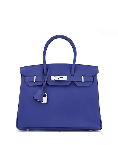 Pre-Owned Hermes Birkin Handbag Epsom with Palladium Hardware