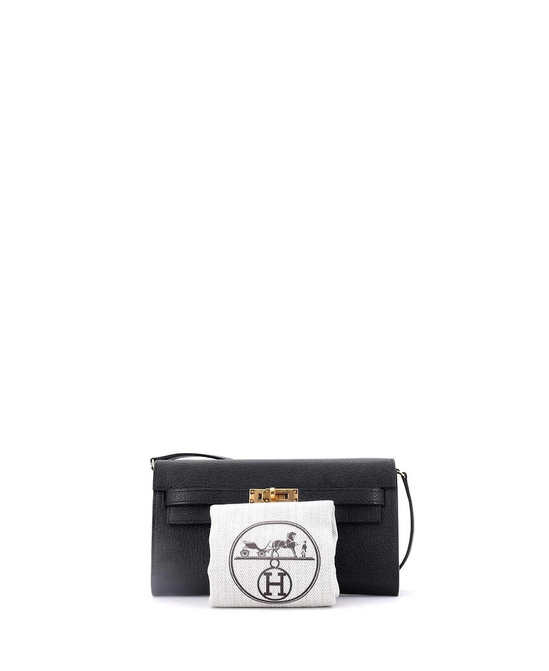 Pre-Owned Hermes Kelly To Go Wallet Chevre Mysore