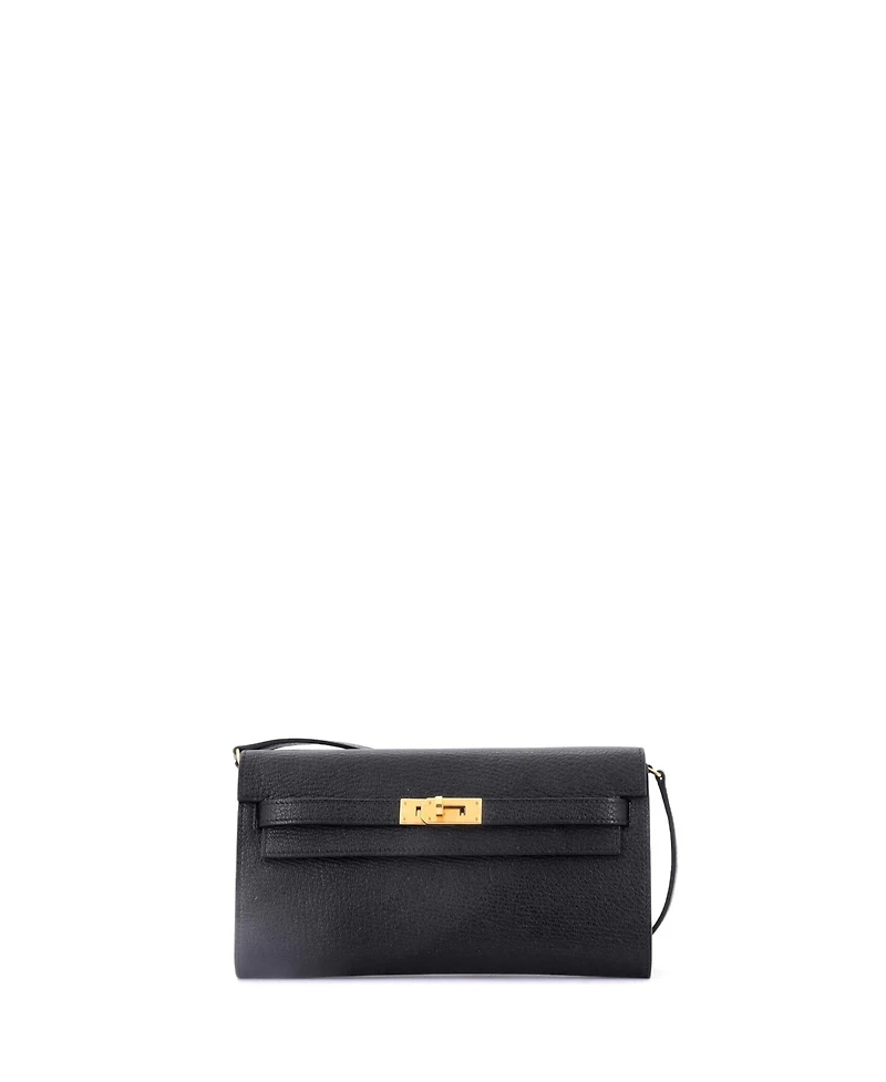 Pre-Owned Hermes Kelly To Go Wallet Chevre Mysore