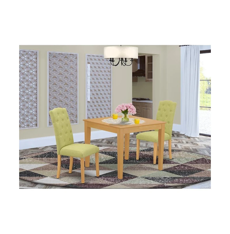 East West Furniture Dining Room Set Oak