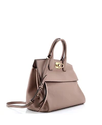 Pre-Owned Salvatore Ferragamo Medium Studio Satchel Leather
