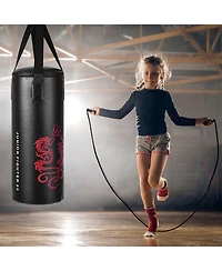 2 Feet Kids Gloves with Skipping Rope and Boxing Set for Fun Exercise