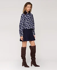 Avec Les Filles Women's Double-Breasted Boxy Jacket