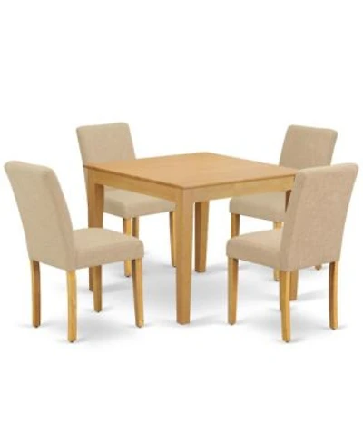 East West Furniture Dining Room Set Oak