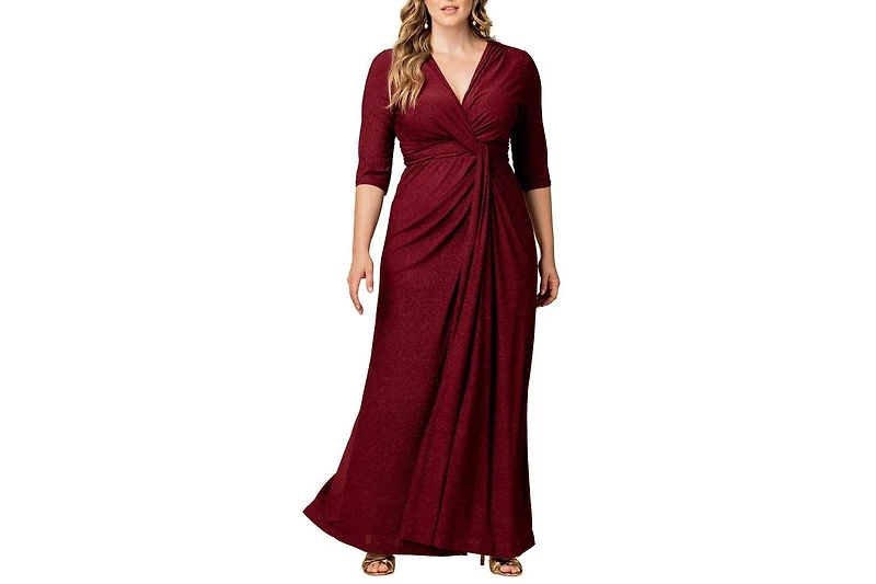 Kiyonna Women's Plus Romanced by Moonlight Long Gown