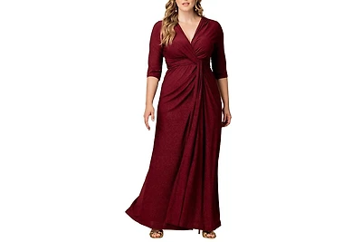 Kiyonna Women's Plus Romanced by Moonlight Long Gown