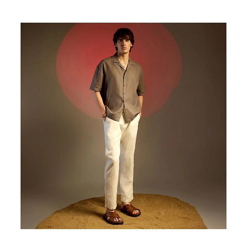 Campus Sutra Quad-Lined Oversized Shirt