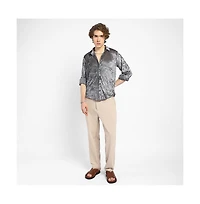 Campus Sutra Men's Solid Velvet Shirt
