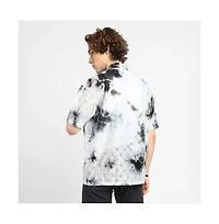 Campus Sutra Men's Tie-Dye Knit Oversized Shirt