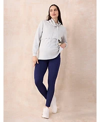 Women's Over the Belly Side Pocket Active Maternity Leggings