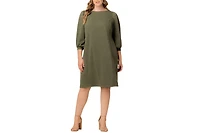 Kiyonna Plus Madison Sweater Knit Shift Dress