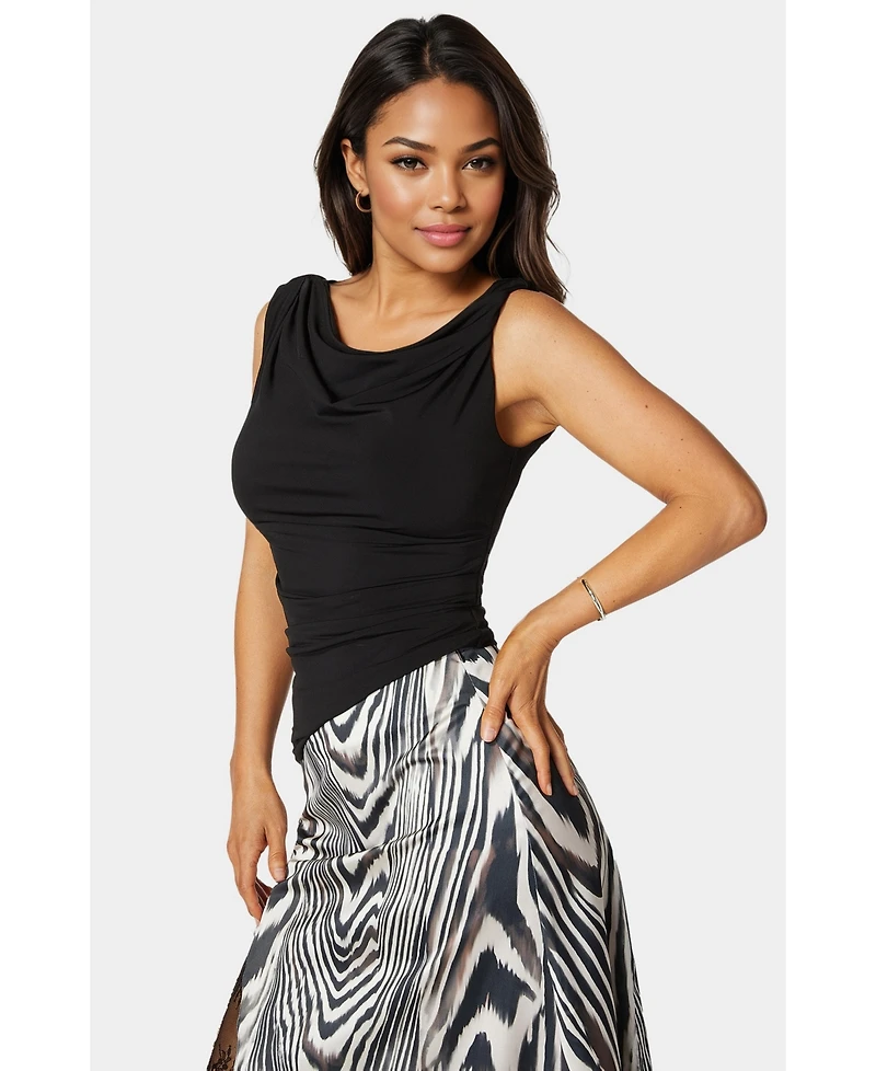 Bebe Women's Drape Knit Top