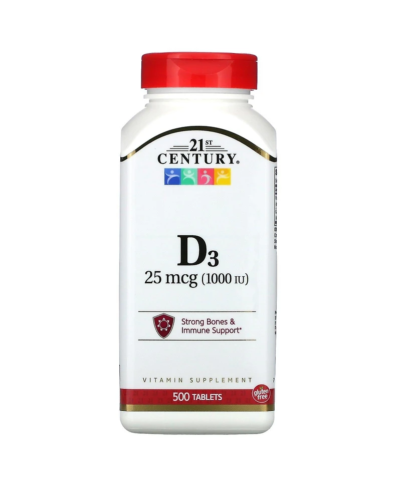 21st Century Vitamin D3 25 mcg (1 000 Iu)