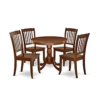 East West Furniture Dining Room Set Mahogany