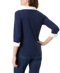 Gloria Vanderbilt Women's Maxine Layered-Look Top