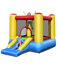 Kids Inflatable Bounce House with Slide and 480W Blower