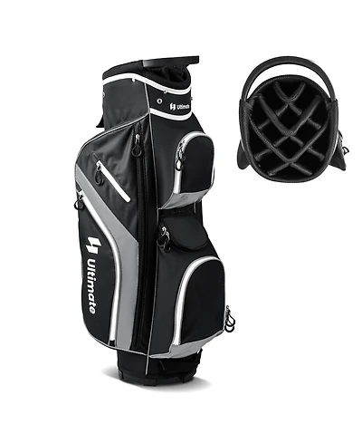 Akiudex Gray Golf Cart Bag with 14-Way Top Dividers