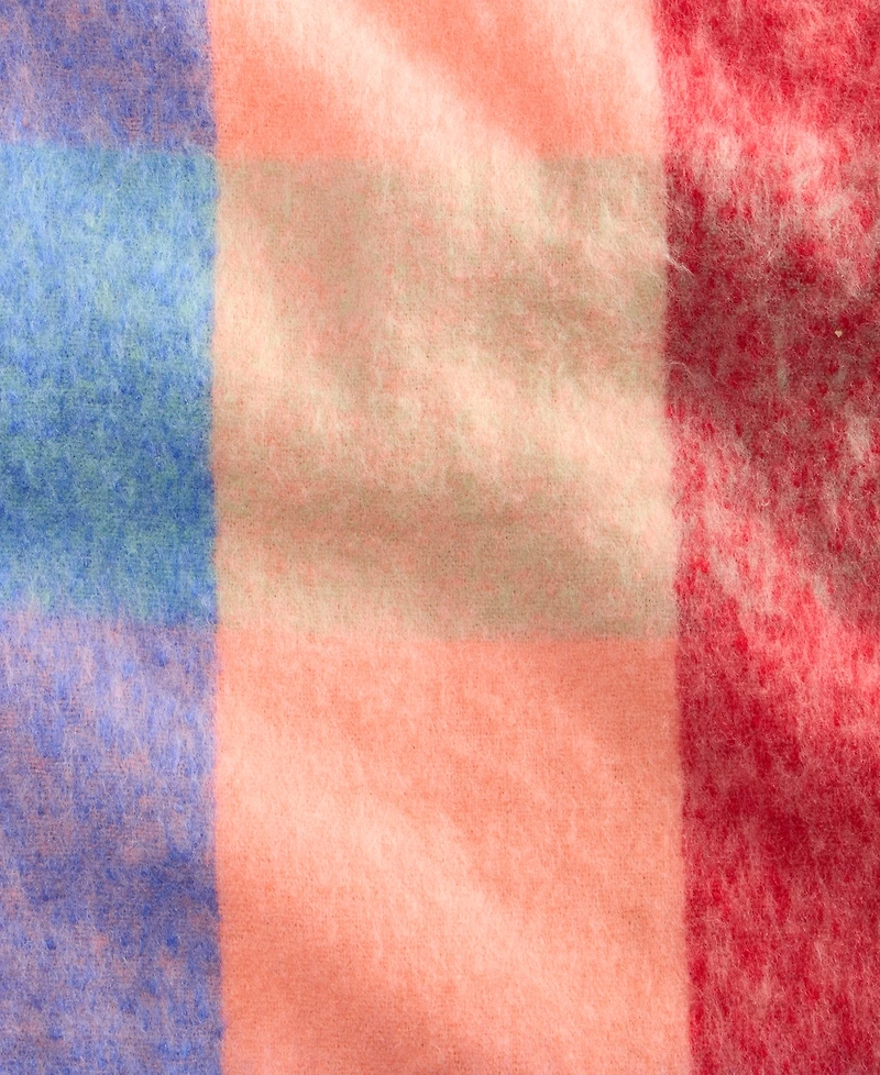 On 34th Brushed Buffalo Plaid Blanket Wrap, Macy's Exclusive