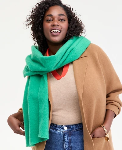 On 34th Brushed Solid Blanket Wrap, Macy's Exclusive