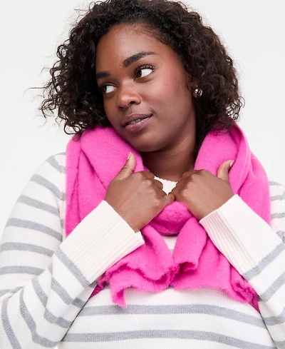 On 34th Brushed Solid Blanket Wrap, Macy's Exclusive